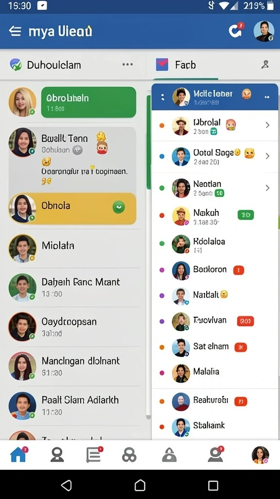 k3k3 - Mode multiplayer memperlihatkan kompetisi seru antar pemain.